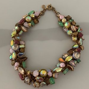 JCrew multi colored stone necklace